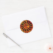 Sticker Rond Soleil tribal (Enveloppe)