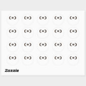 Sticker Rond Soleils et Lunes Whimsigoth (Feuille)