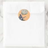 Sticker Rond Solfeggio explosif guitariste (Sac)