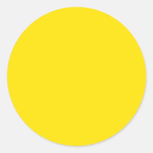 Sticker Rond Solid Color : Yellow (Devant)