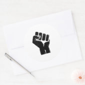 Sticker Rond Solidarité raciale (Enveloppe)