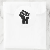 Sticker Rond Solidarité raciale (Sac)