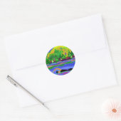 Sticker Rond Solo en eau libre (Enveloppe)