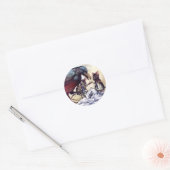 Sticker Rond Solomon Caw et Assistants (Enveloppe)