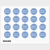 Sticker Rond Solstice d'hiver par Janz Blue Powder (Feuille)