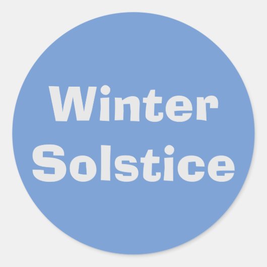 Sticker Rond Solstice d'hiver par Janz Blue Powder (Devant)