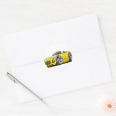 Sticker Rond Solstice Jaune convertible (Enveloppe)