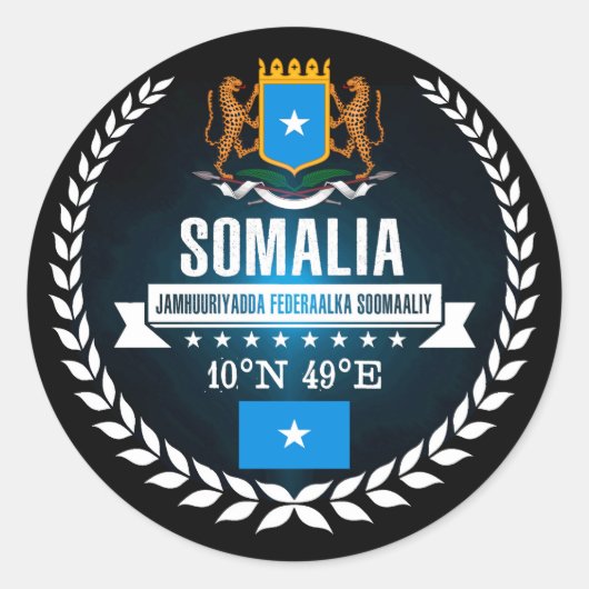 Sticker Rond Somalie (Devant)