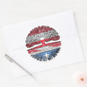 Sticker Rond Somalie Somalisch Österreichisch Österreich Baum (Enveloppe)