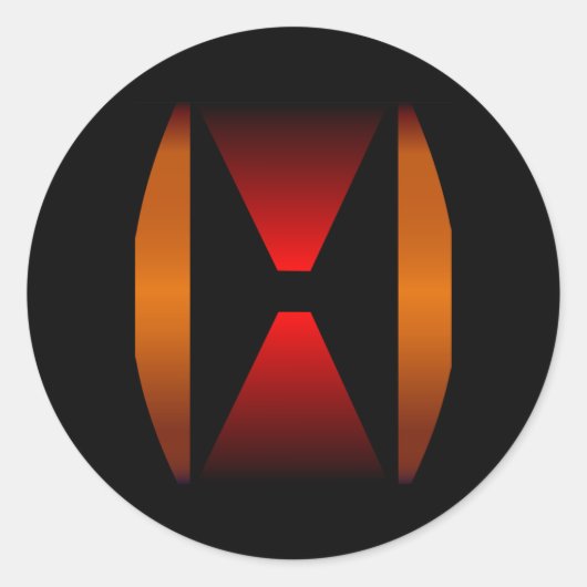 Sticker Rond Sombre (Devant)