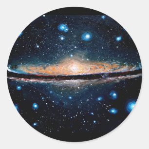 Sticker Rond sombrero galaxy