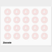 Sticker Rond Some Bunny Special arrive Cadeau de bébé (Feuille)