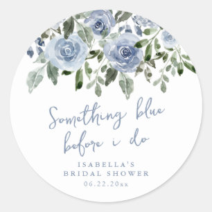 Sticker Rond Something Blue avant que je fasse une fête de douc