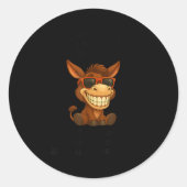 Sticker Rond Sometimes I Sit Quietly And Wonder Why I'm Not In (Devant)