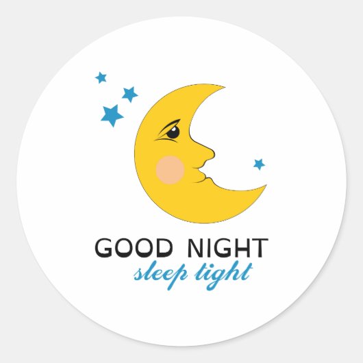 Sticker Rond Sommeil serré (Devant)