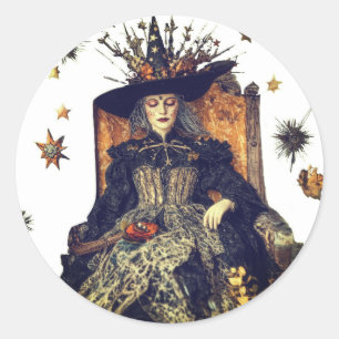 Sticker Rond Sommeils de Sorcière