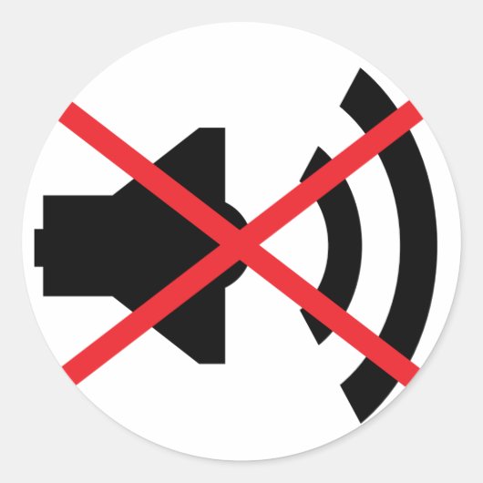 Sticker Rond 🔊 son 🔇 (Devant)