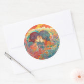 Sticker Rond Son Amour, Son Chemin (Enveloppe)