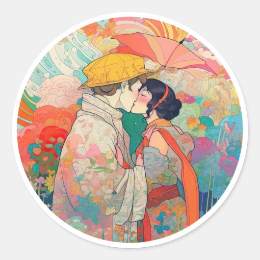 Sticker Rond Son Amour, Son Chemin (Devant)