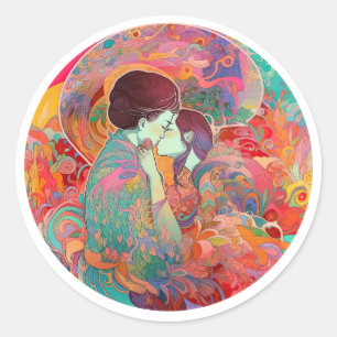 Sticker Rond Son Amour, Son Chemin