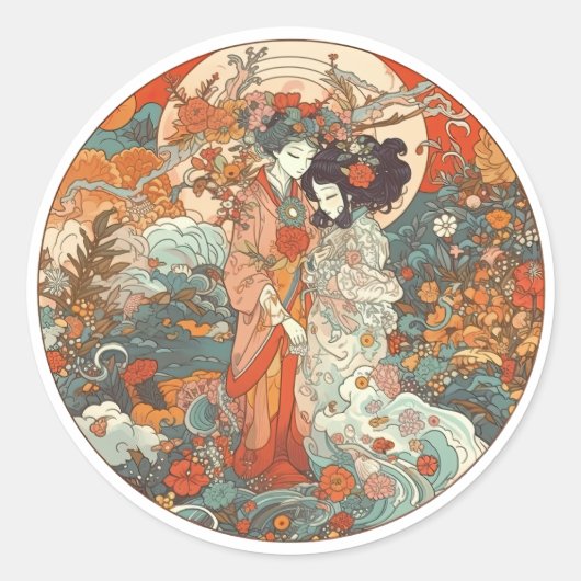 Sticker Rond Son Amour, Son Chemin (Devant)