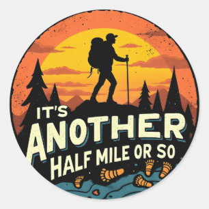 Sticker Rond Son Autre Km Ou Environ Randonnée De Montagne Cade