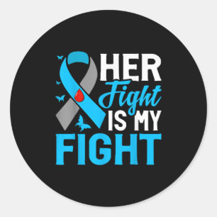 Sticker Rond Son Combat Est Mon Combat