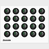 Sticker Rond Son Combat Est Mon Combat Conscience Des Maladies  (Feuille)
