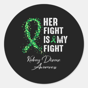 Sticker Rond Son Combat Est Mon Combat Conscience Des Maladies 