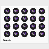 Sticker Rond Son Combat Est Mon Combat Conscience Du Cancer Pan (Feuille)