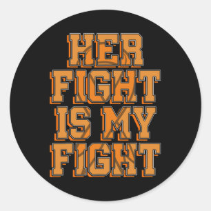 Sticker Rond Son combat est mon combat CRPS RSD Sensibilisation