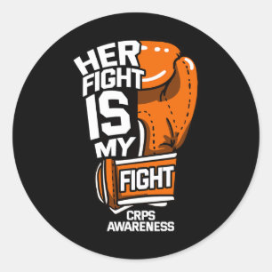 Sticker Rond Son Combat Est Mon Combat Crps Sensibilisation Rsd