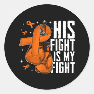Sticker Rond Son Combat Est Mon Combat Mois De Sensibilisation