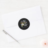 Sticker Rond Son Combat Est Mon Combat Mon Fils Sensibilisation (Enveloppe)