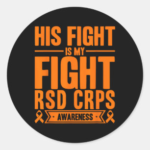 Sticker Rond Son Combat Est Mon Combat Rsd Crps Sensibilisation