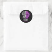 Sticker Rond Son Combat Est Mon Combat - Sle Lupus Sensibilisat (Sac)