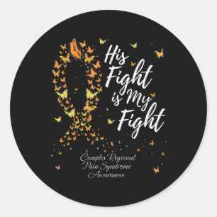 Sticker Rond Son Combattre Crps Complexe Syndrome Régional De D