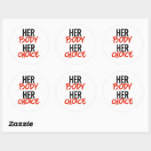 Sticker Rond Son corps son choix (Feuille)