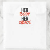 Sticker Rond Son corps son choix (Sac)