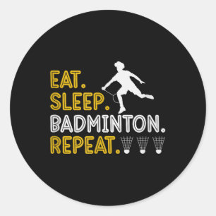 Sticker Rond Son Dans Mon Volant de badminton Adn Racket Badmin