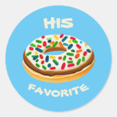 Sticker Rond Son favori (Devant)