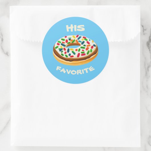Sticker Rond Son favori (Sac)