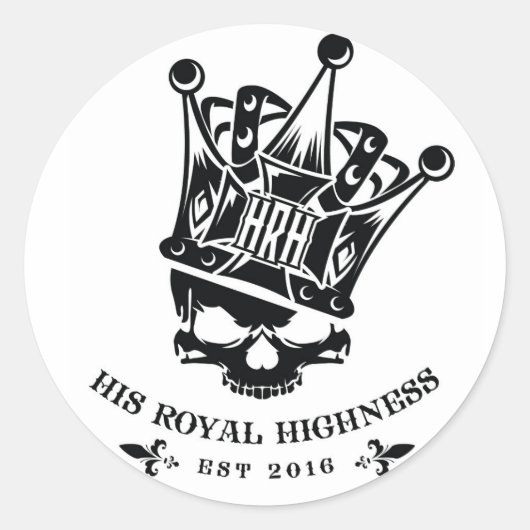 Sticker Rond Son logo Altesse Royale (Devant)