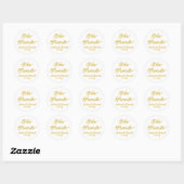 Sticker Rond Son Mariage favori Favor Candy pour aller traiter (Feuille)