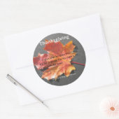 Sticker Rond Son Mercy Endureth Thanksgiving Psaume 107:1 (Enveloppe)
