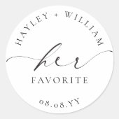 Sticker Rond Son préféré d'Ellesmere (Devant)