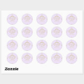 Sticker Rond Son Royal Fiveness Princesse Or 5 ans (Feuille)