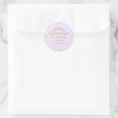 Sticker Rond Son Royal Fiveness Princesse Or 5 ans (Sac)