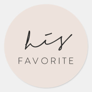 Sticker Rond son sac de bienvenue préféré mariage traite autoco