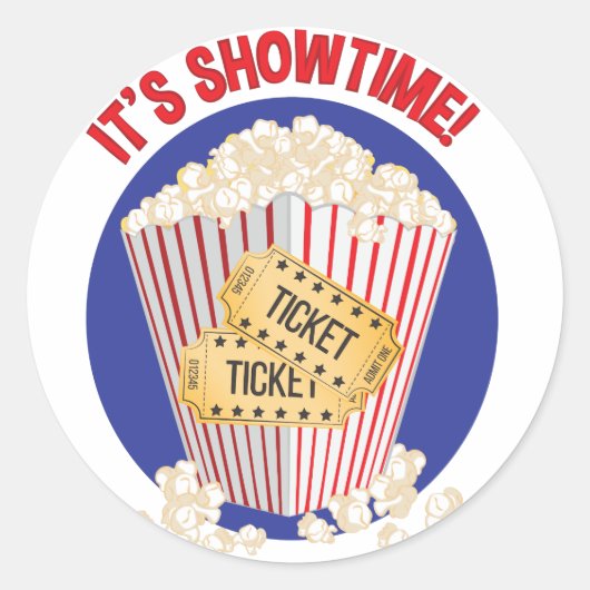 Sticker Rond Son Showtime (Devant)